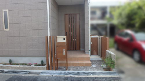 茨木市H様邸門まわり