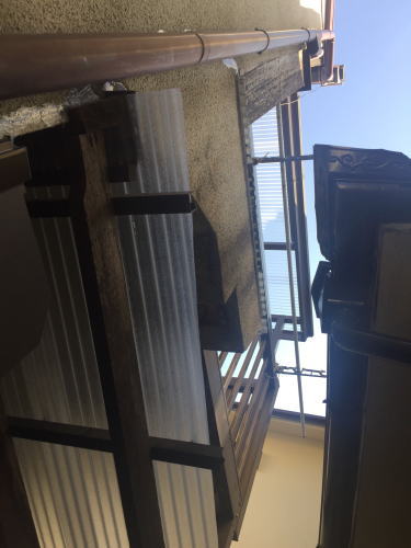 ベランダ屋根・テラス屋波板張替え後