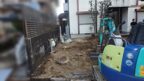 カーポート撤去