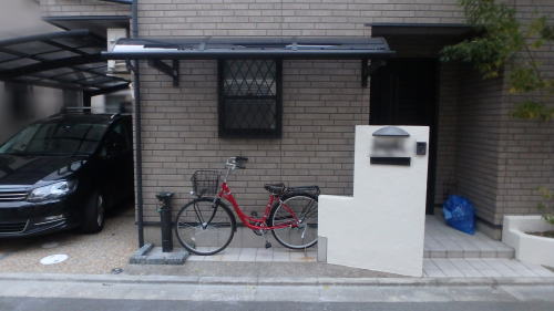 大阪府高槻市S様邸 自転車置き場 テラス屋根設置