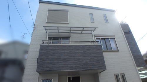 寝屋川市W様邸 ベランダ屋根設置