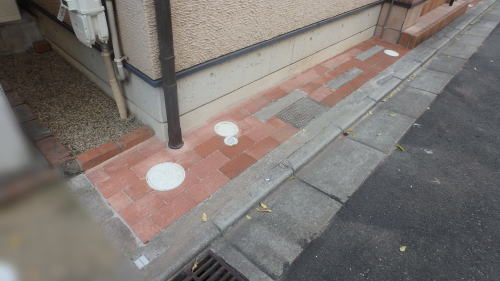大阪府高槻市H様邸 外構リフォーム工事 レンガ敷