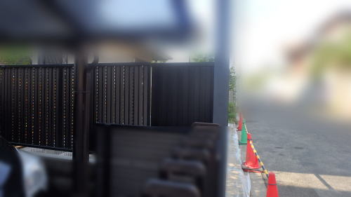 高槻 目隠しフェンス設置 プレスタフェンス6型