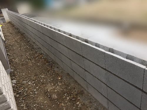 大阪府高槻市U様邸 ブロック4段積み