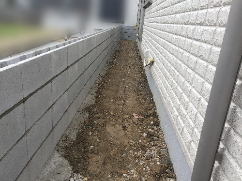 大阪府高槻市U様邸 建物周囲整地