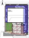 摂津市 新築外構工事図面建物周囲