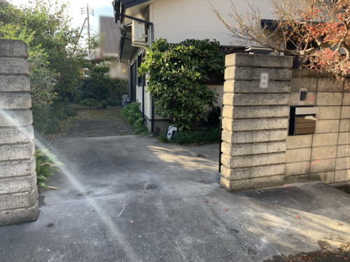 大阪府高槻市S様邸 門まわりリフォーム工事着工前