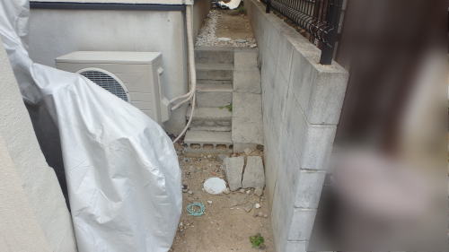 大阪府箕面市S様邸 自転車置き場新設リフォーム工事前