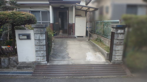 大阪府交野市J様邸 外構リフォーム工事前