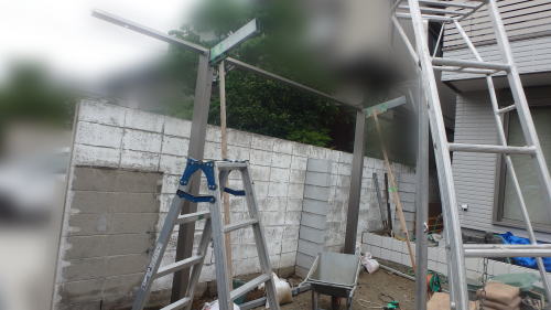 大阪豊中 化粧ブロック積み