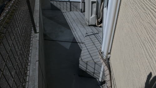 大阪寝屋川 防草リフォーム後 土間コンクリート打設