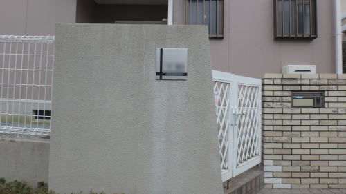 大阪高槻様邸 表札設置 MS-74(美濃クラフト)