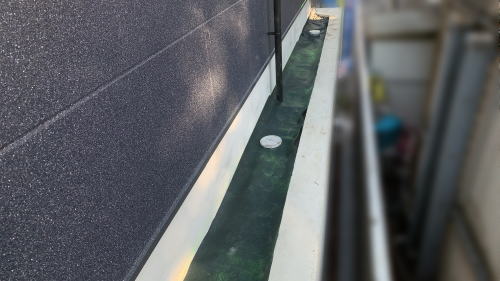 大阪茨木 新築外構 建物周囲 防草工事 グリーンビスタプロ