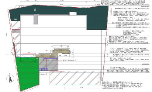 大阪府枚方市O様邸 お庭リフォーム工事図面