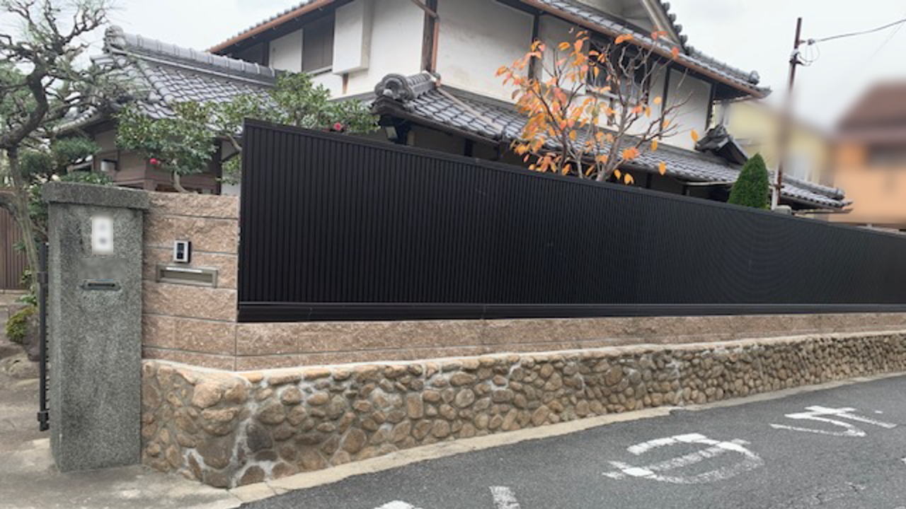 大阪府茨木市K様邸 門まわりリフォーム工事前