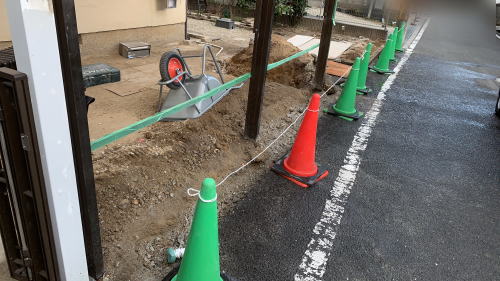 大阪茨木 外構リフォーム ブロック撤去