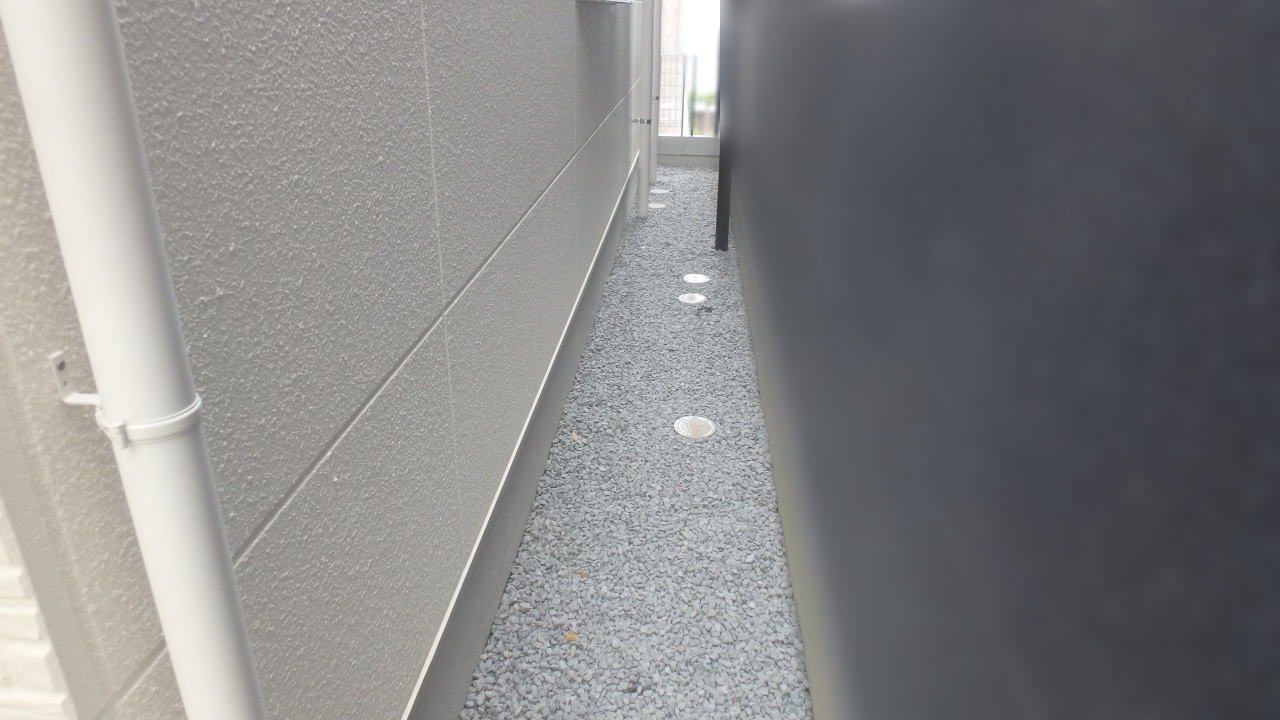 大阪茨木 新築外構 建物周囲