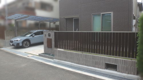 大阪茨木 新築外構 完成写真