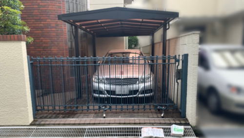 大阪府高槻市T様邸 伸縮門扉取替前