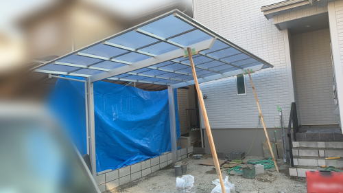 大阪高槻 新築外構 掘削