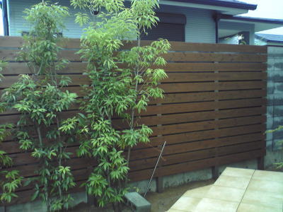 木製目隠しフェンス2