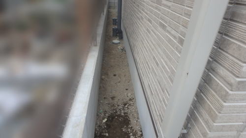 大阪 茨木 新築外構 建物周囲整地