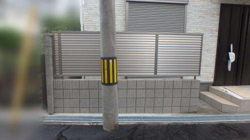 大阪高槻 フェンスカット加工