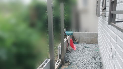 大阪豊中 門扉柱設置