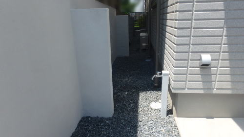大阪豊中 新築外構 建物周囲