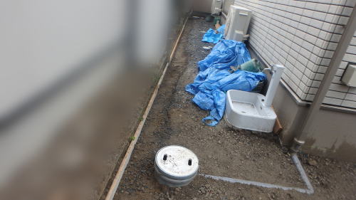 大阪府高槻市M様邸 新築外構工事 ガレージすきとり