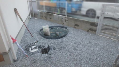 大阪島本町新築外構 サービスヤード