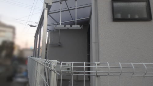 大阪島本町 テラス屋根オプション 吊下げ物干しAセット(LIXIL)