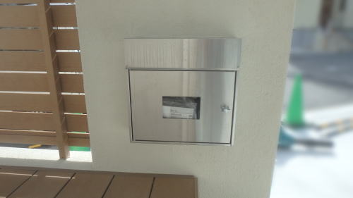 大阪枚方 門柱ポスト使用可能に