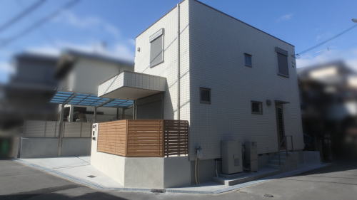 大阪枚方 新築外構 門まわり