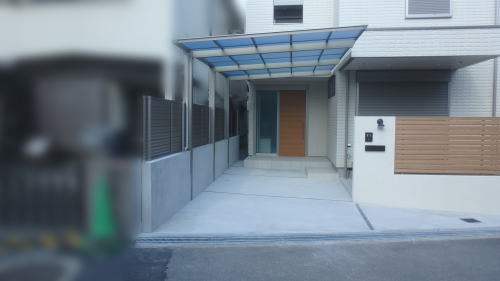 大阪枚方 新築外構 門まわり