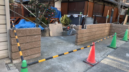大阪茨木 化粧ブロック積み リブスタンダード/サンド(マツオコーポレーション)