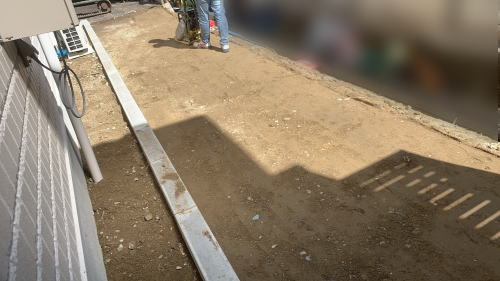 大阪茨木 新築外構 整地・転圧