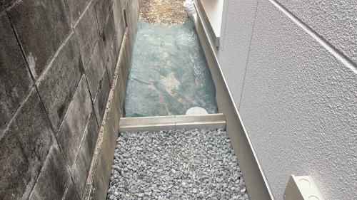 大阪高槻 お庭 土留めブロック