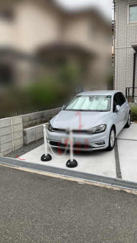 大阪高槻O様邸 カーポート設置前