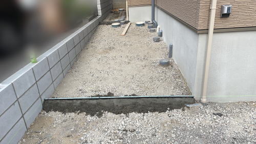 大阪摂津 ガレージ 伸縮目地設置