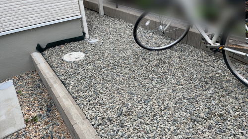 大阪高槻 建物周囲 防草工事