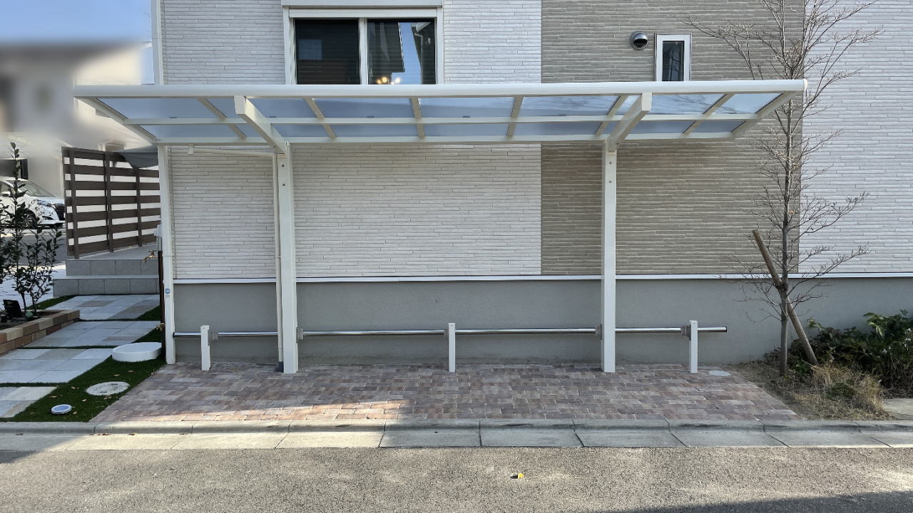 大阪府高槻市Y様邸 外構リフォーム 自転車置き場