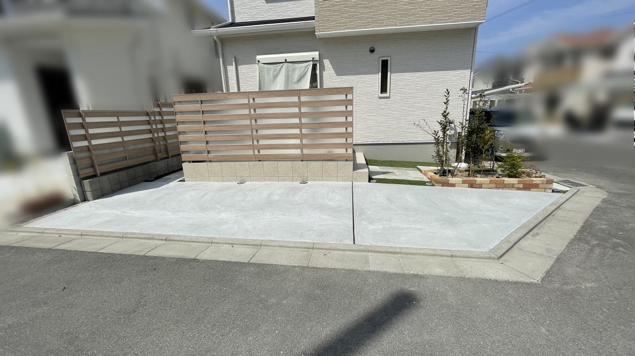 大阪府高槻市Y様邸 外構リフォーム ガレージ