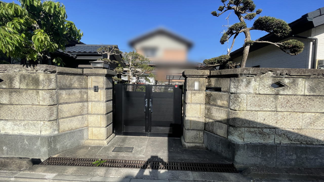 大阪府高槻市O様邸 門まわりリフォーム前