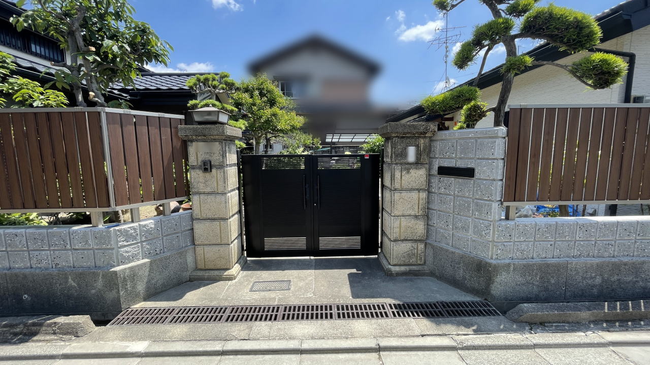 大阪府高槻市O様邸 北西側 ブロック塀リフォーム後