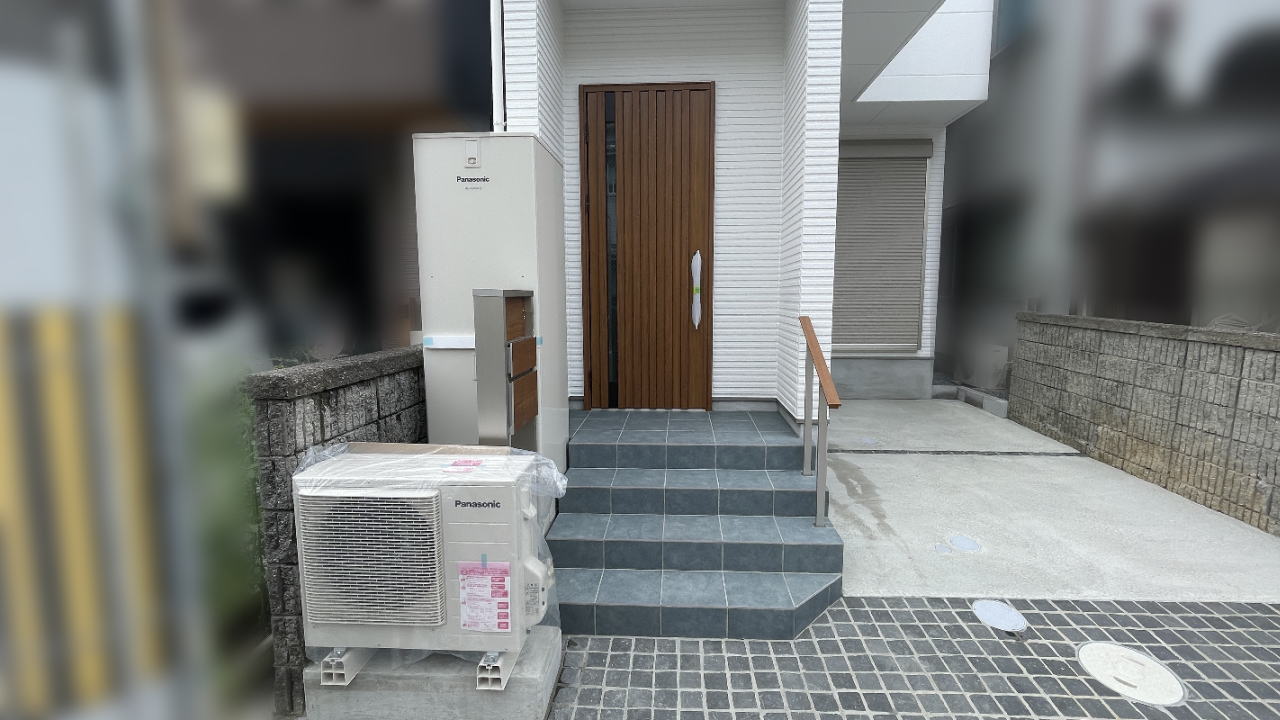 高槻市モデルハウス 新築外構 門まわり